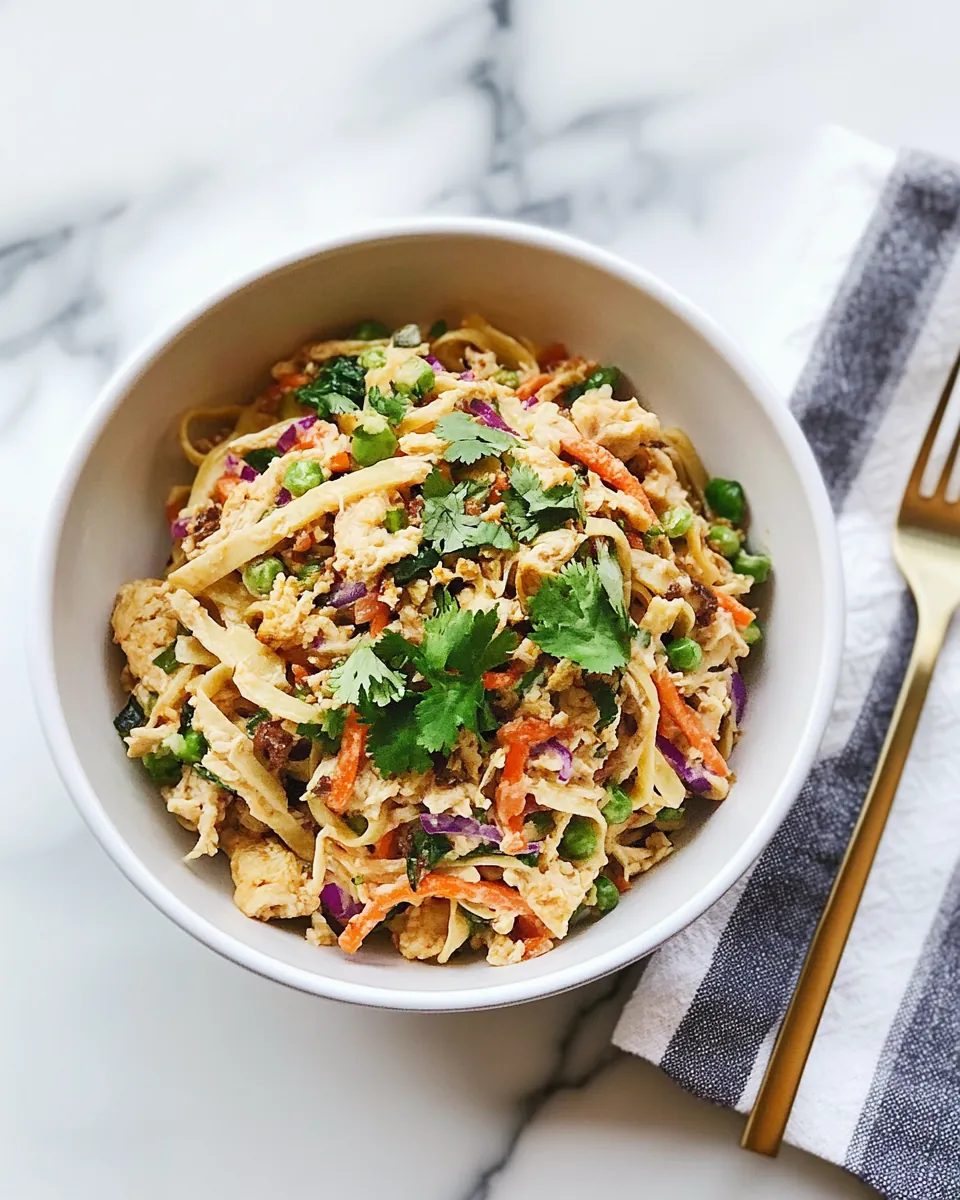 Ground Chicken Egg Roll Bowl