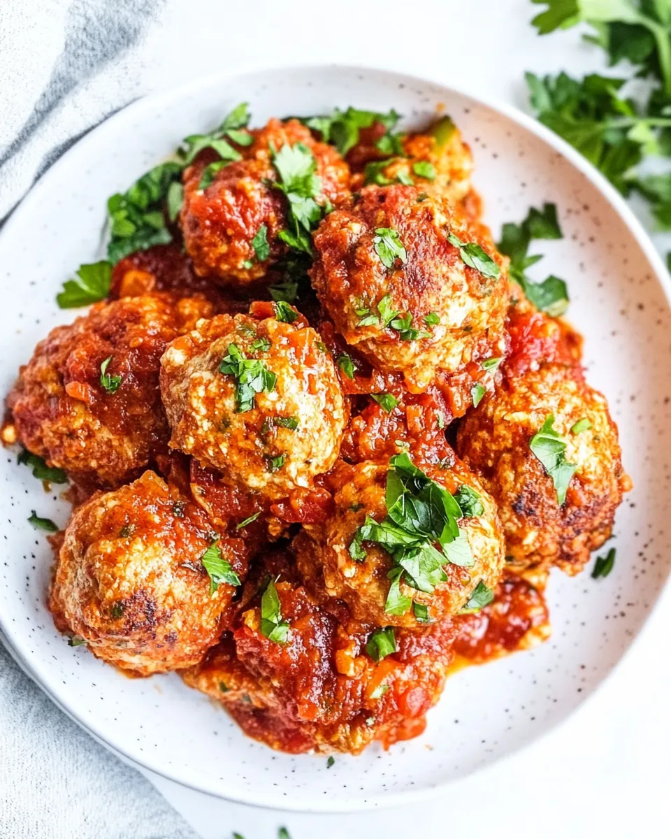 Harissa Chicken Meatballs