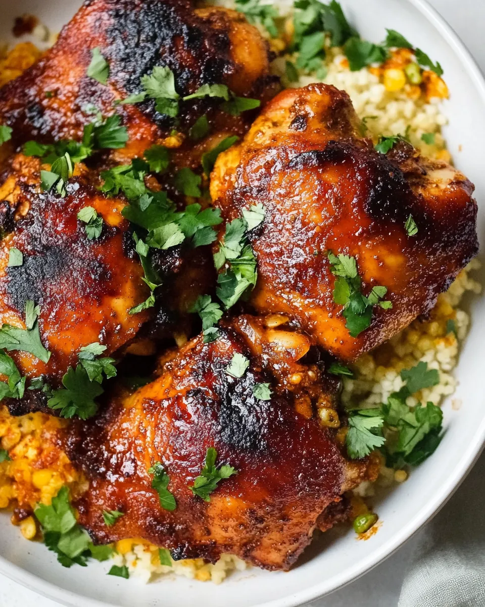Harissa Chicken Thighs