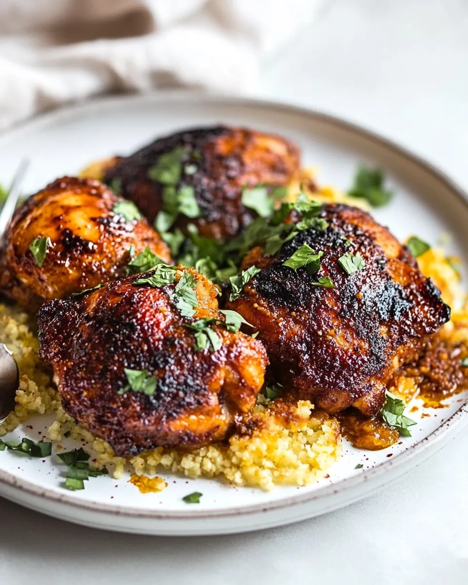 Harissa Chicken Thighs