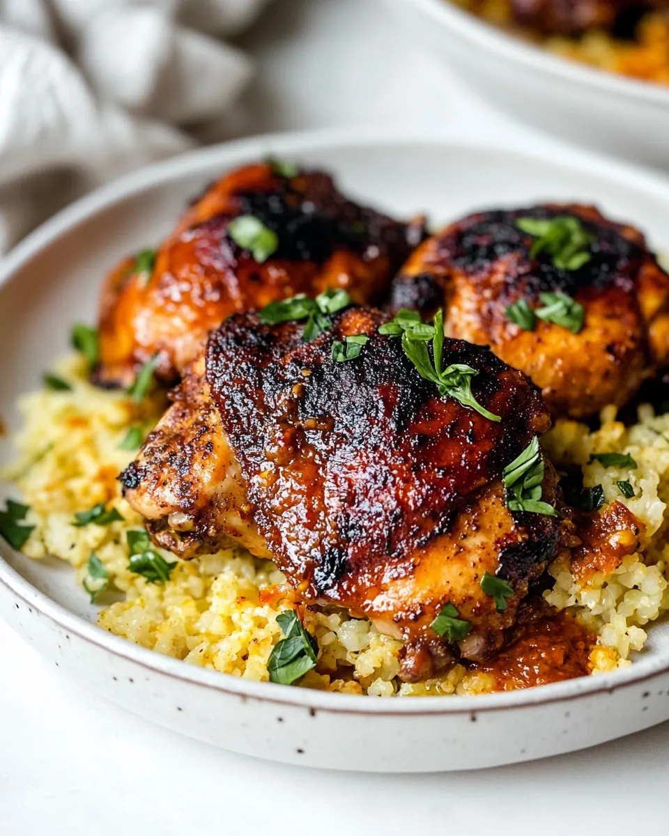 Harissa Chicken Thighs