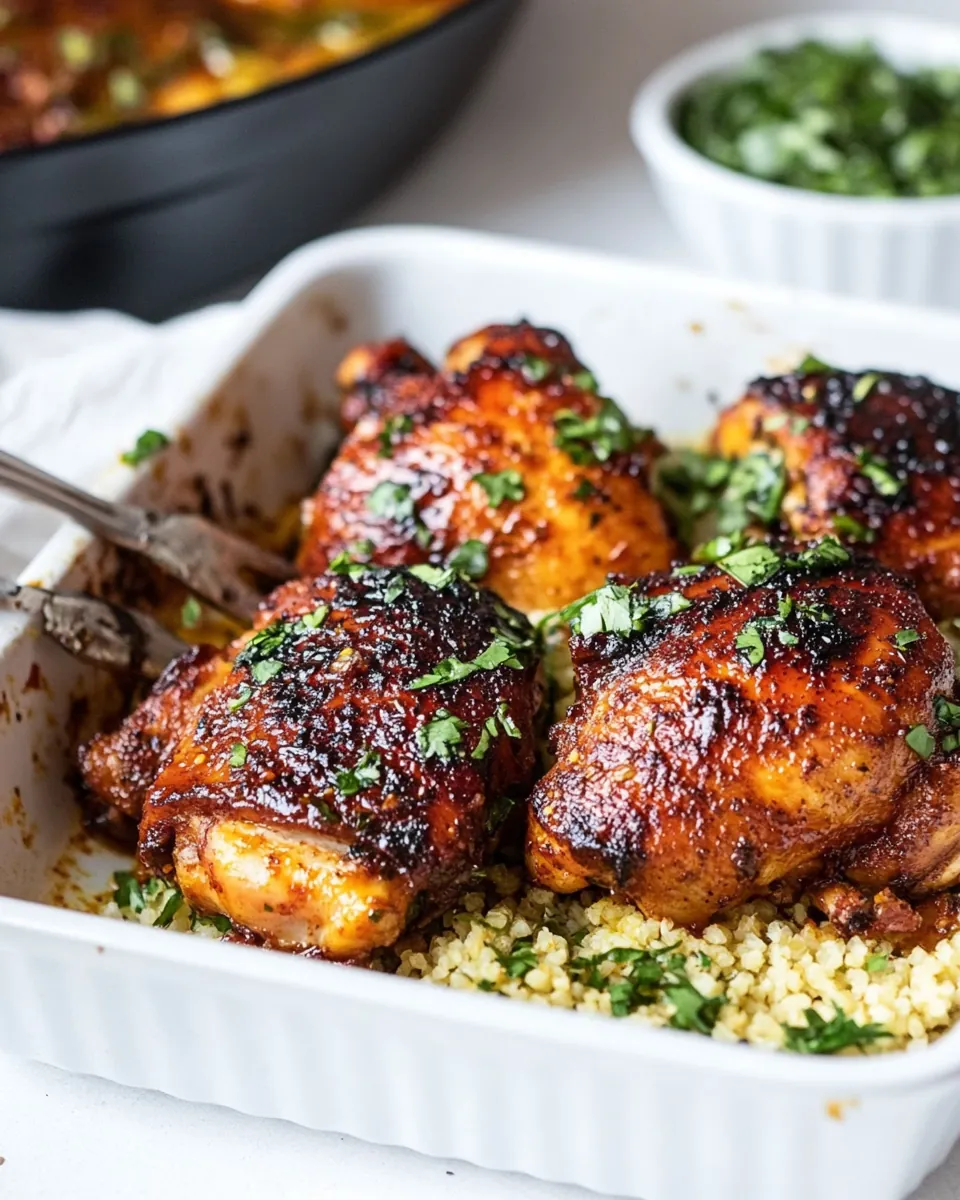 Harissa Chicken Thighs