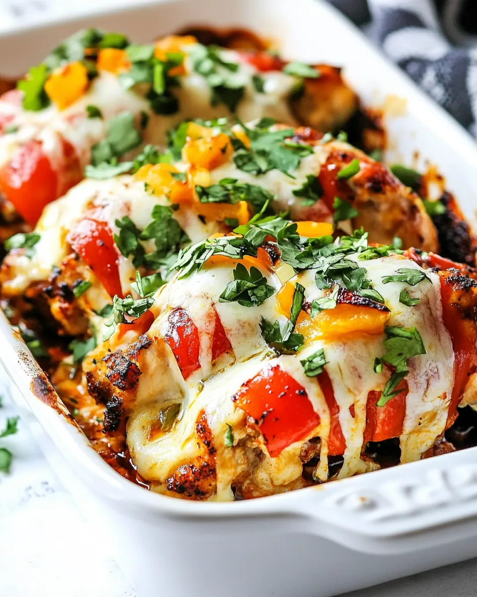Hasselback Fajita Chicken
