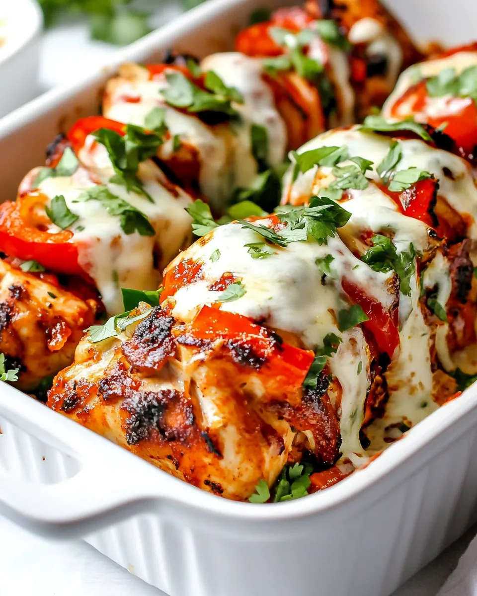 Hasselback Fajita Chicken