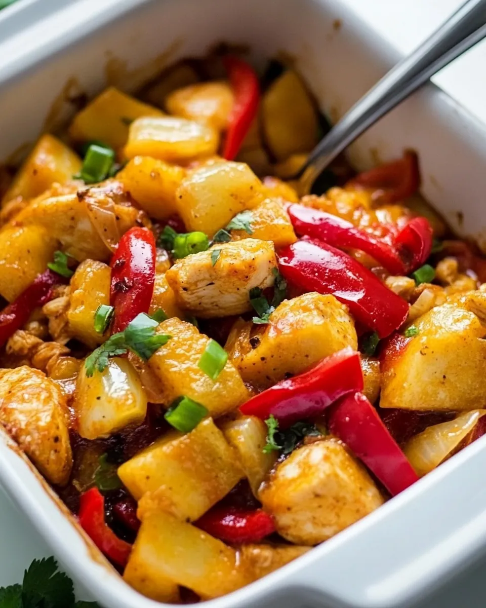 Hawaiian Chicken Casserole