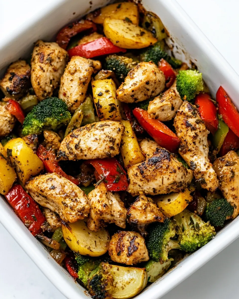 Healthy Air Fryer Chicken and Veggies