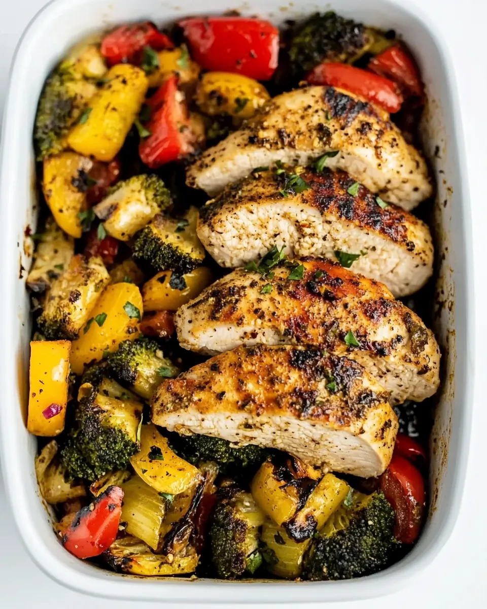 Healthy Air Fryer Chicken and Veggies