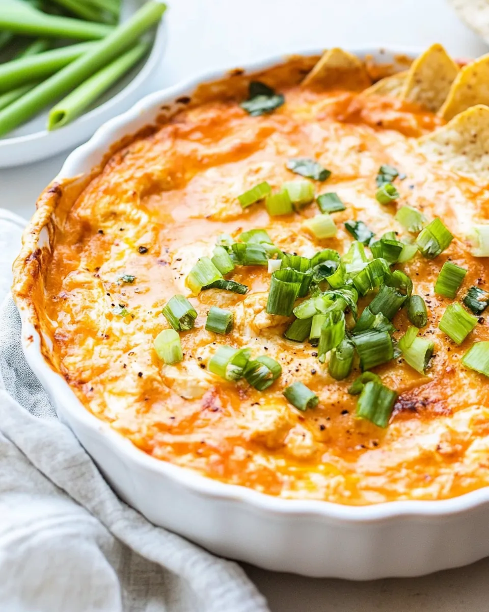 Healthy Buffalo Chicken Dip