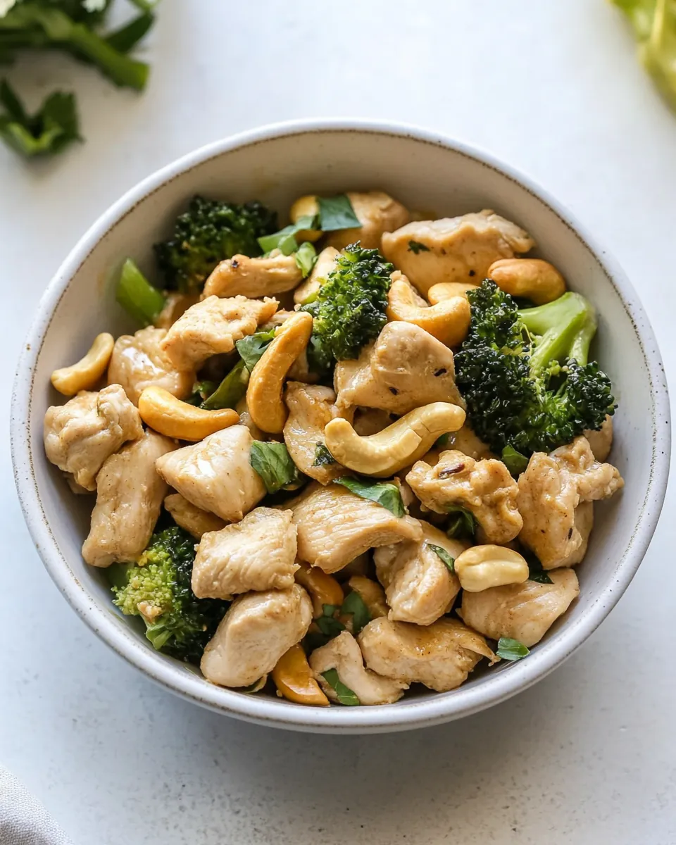 Healthy Cashew Chicken