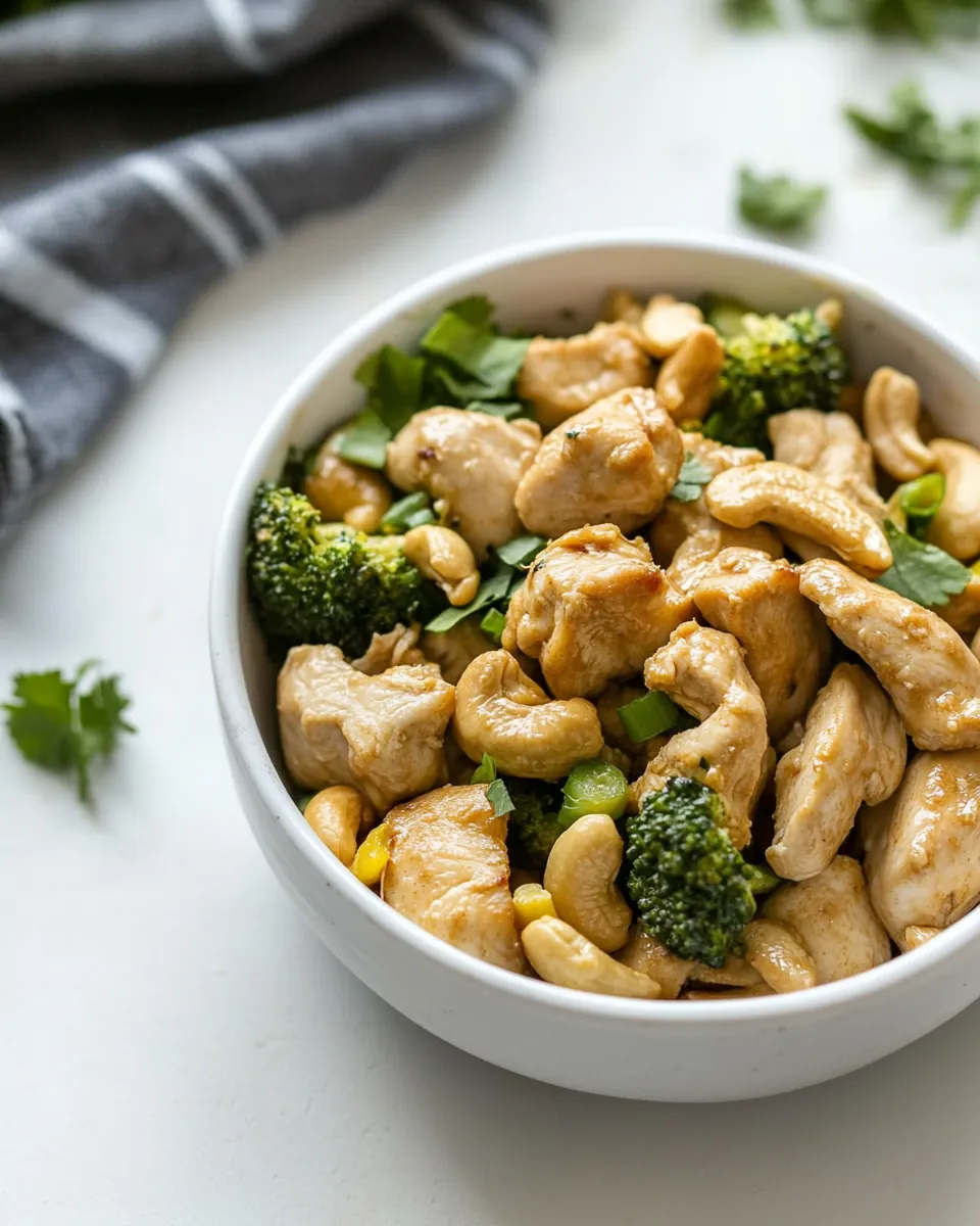 Healthy Cashew Chicken