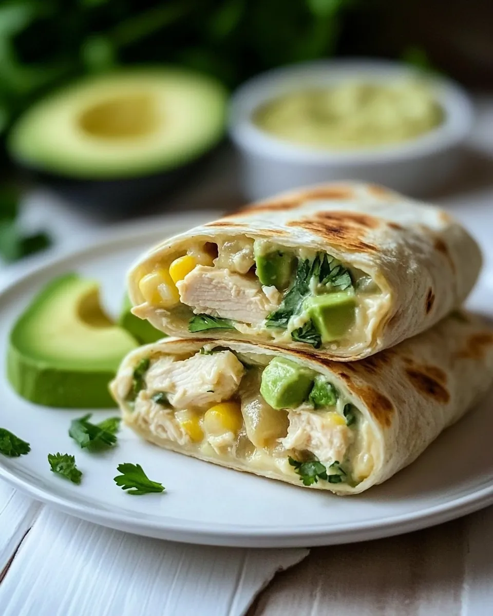 Healthy Chicken Burrito Wraps