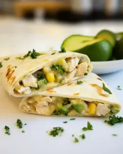 Healthy Chicken Burrito Wraps