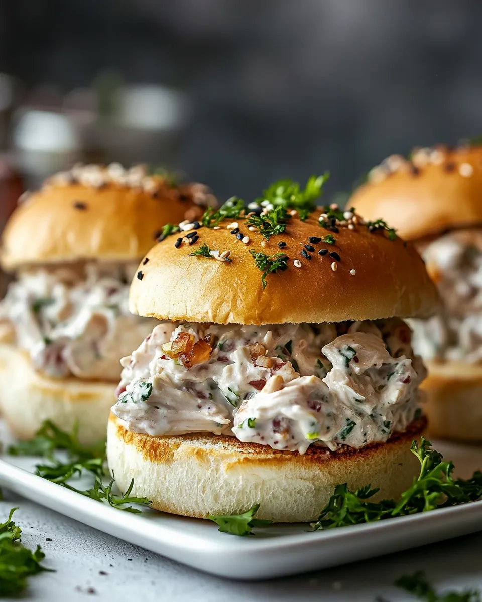 Healthy Chicken Salad Sliders