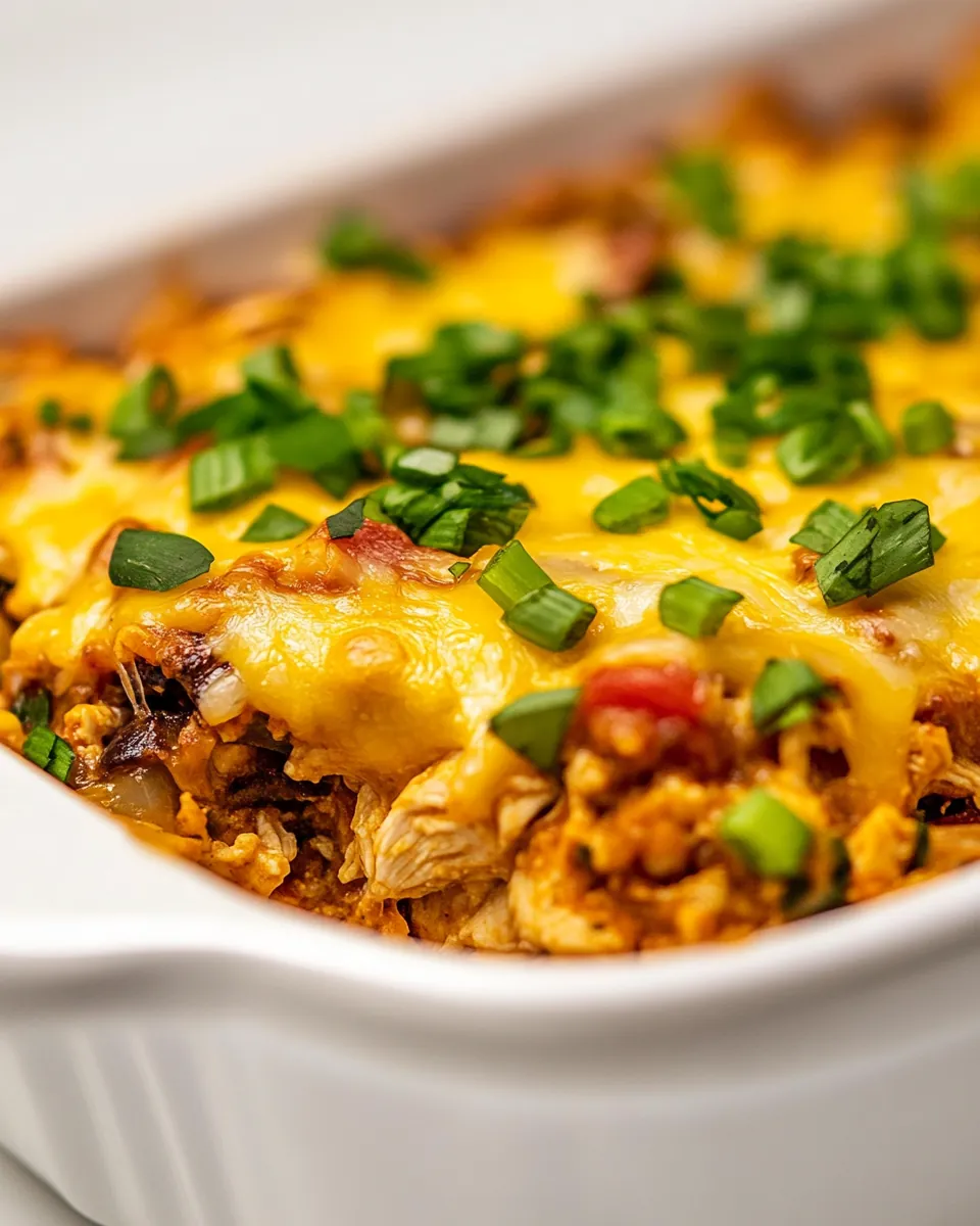 Healthy Chicken Taco Casserole
