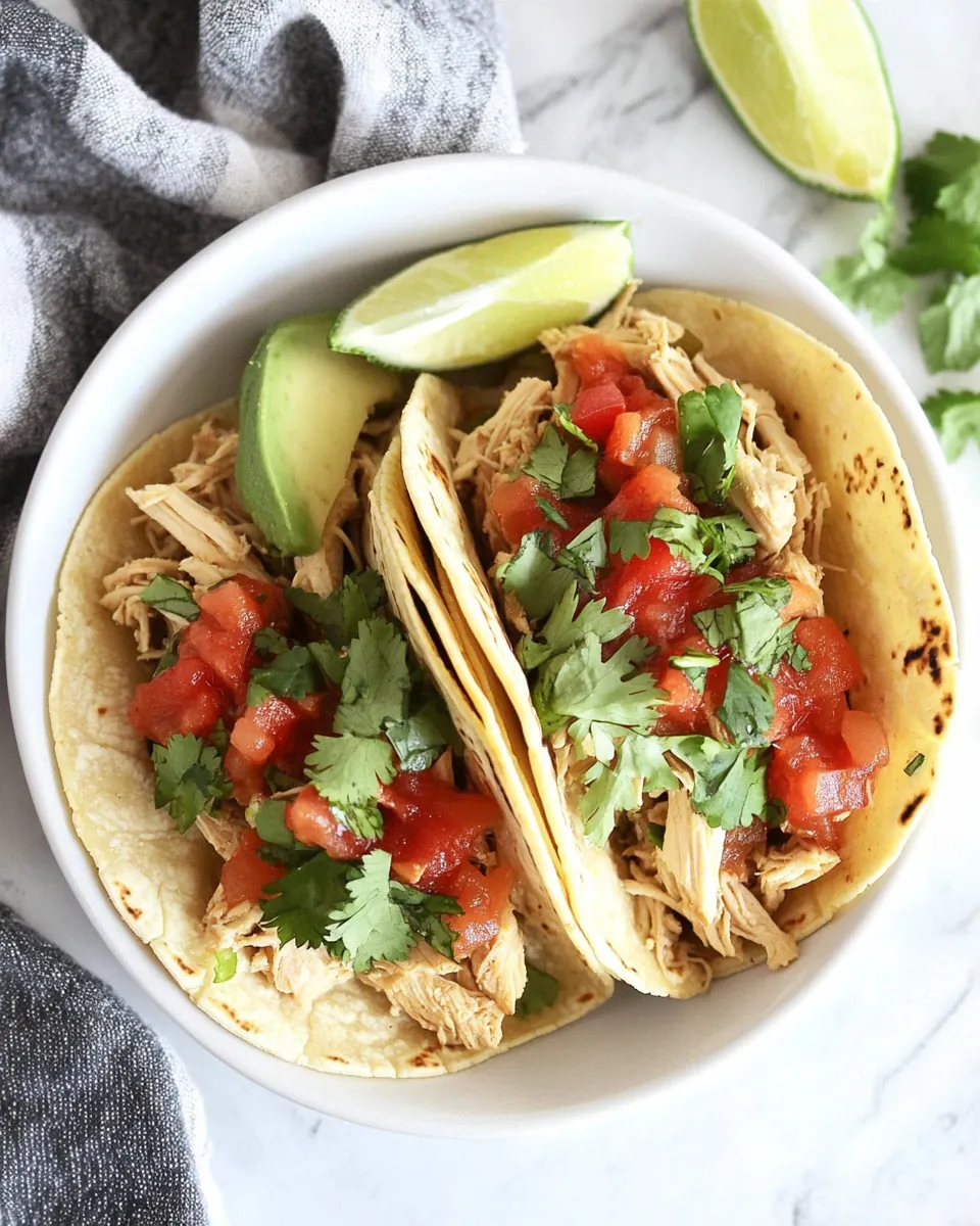 Healthy Chicken Tacos
