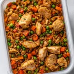 Healthy Chicken Veggie Fried Rice Meal Prep