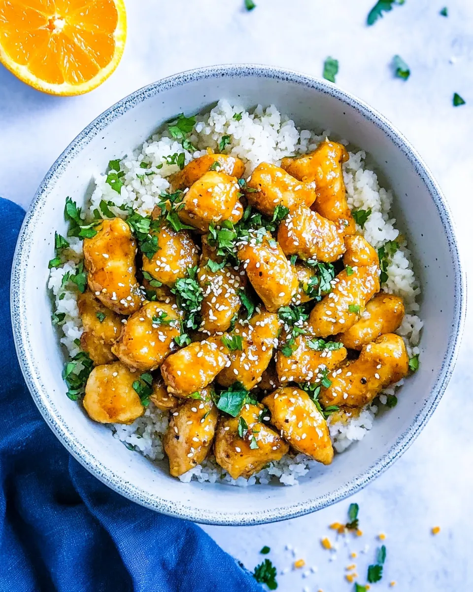 Healthy Homemade Orange Chicken