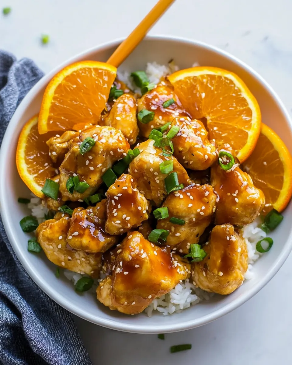 Healthy Orange Chicken