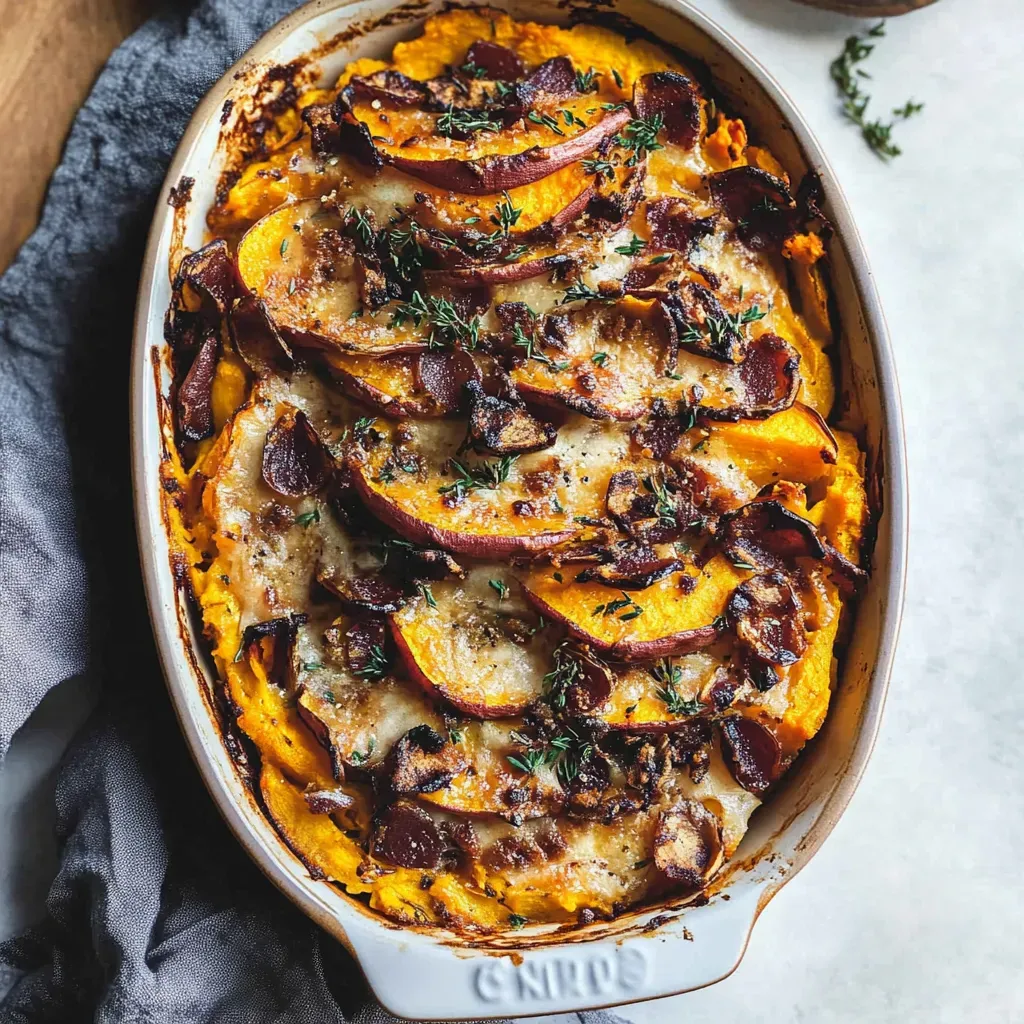 Healthy Scalloped Sweet Potato Casserole