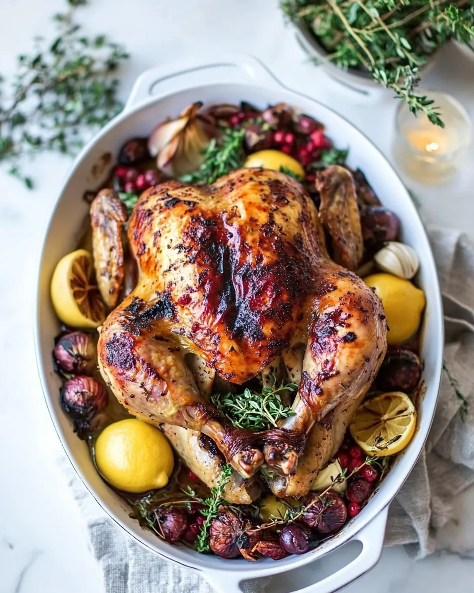 Herb Butter Roast Chicken