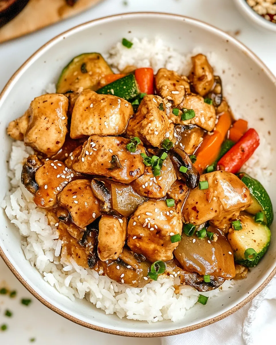 Hibachi Chicken and Vegetables