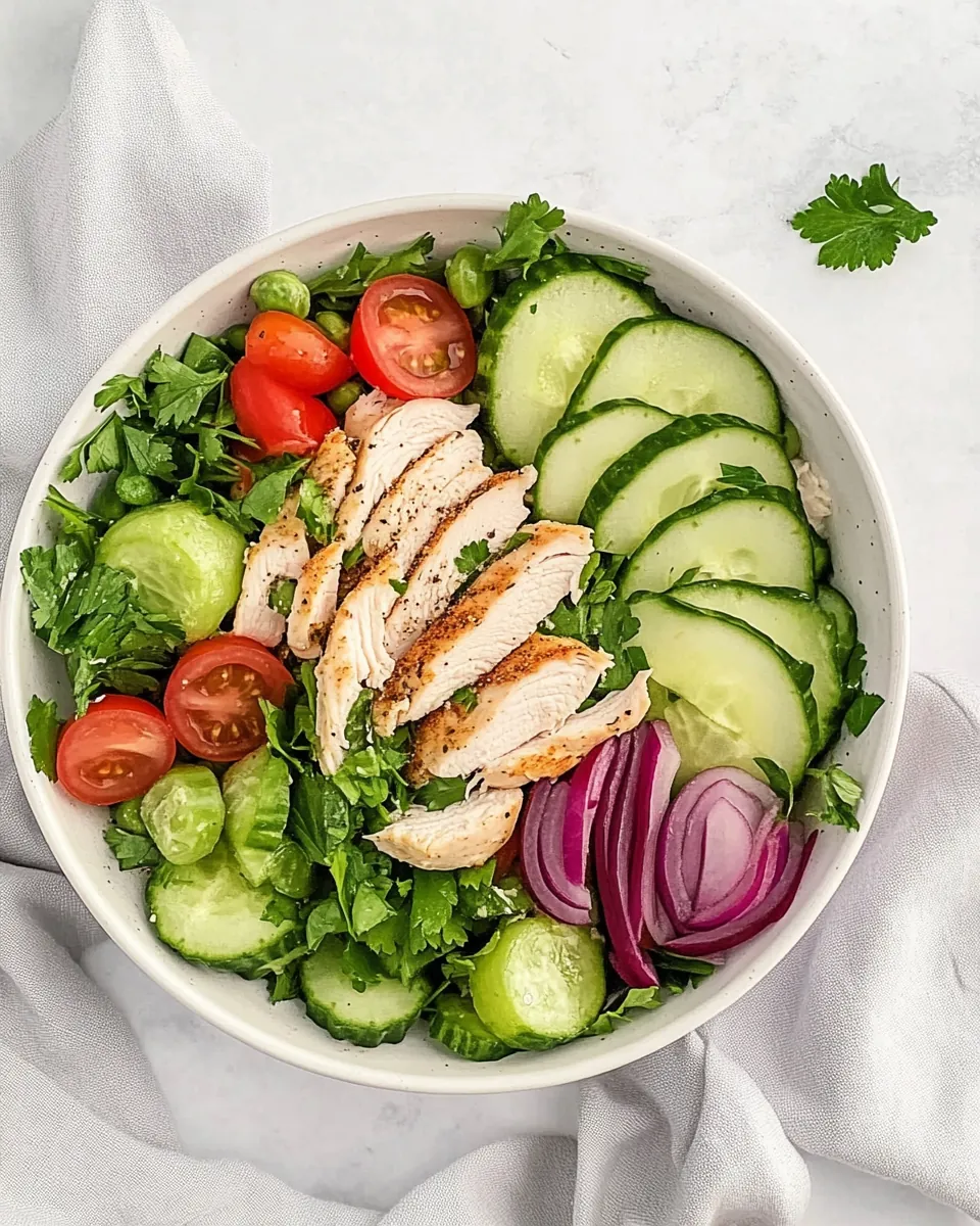 High Protein Hummus Chicken Salad