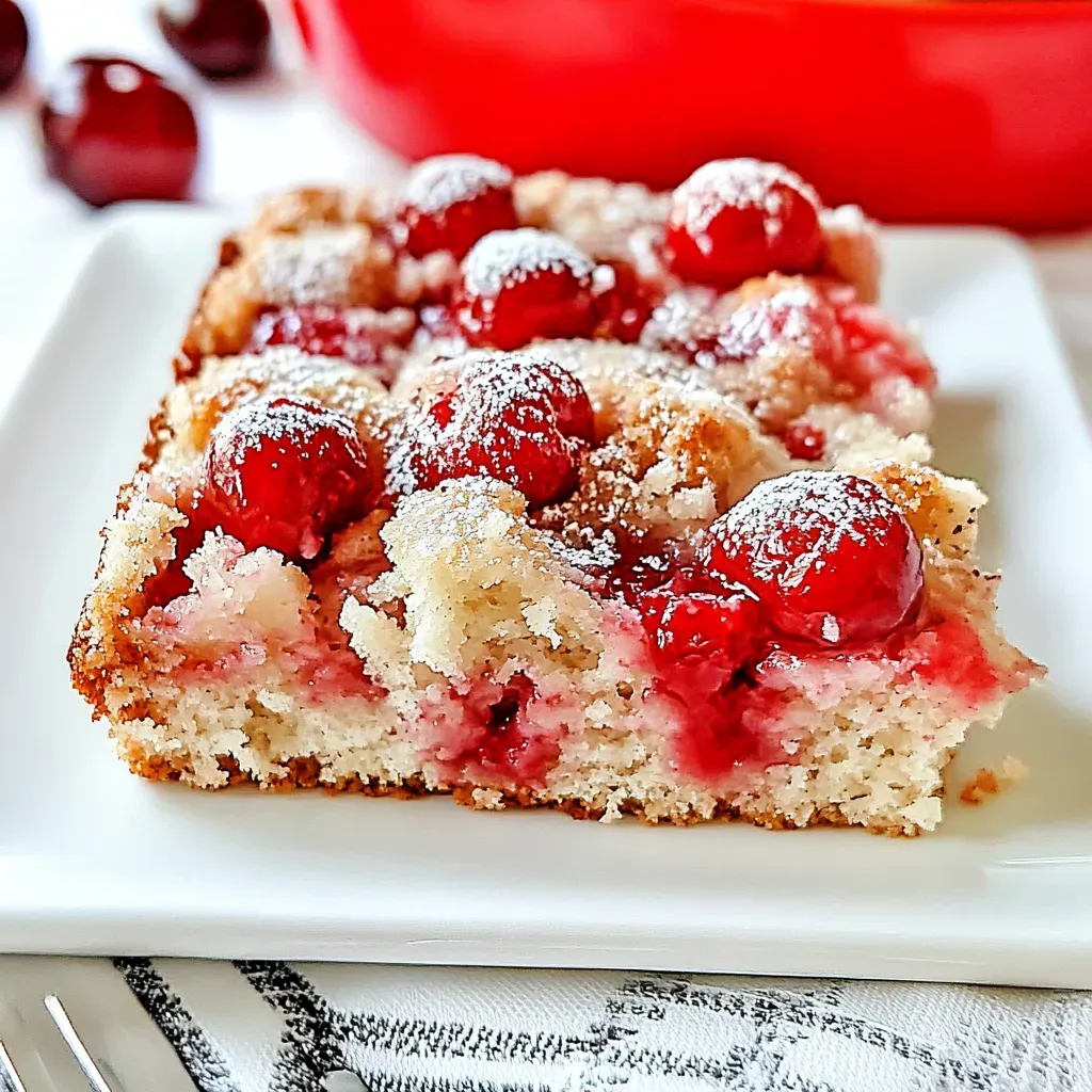 Homemade Cherry Coffee Cake