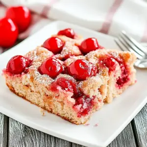 Homemade Cherry Coffee Cake