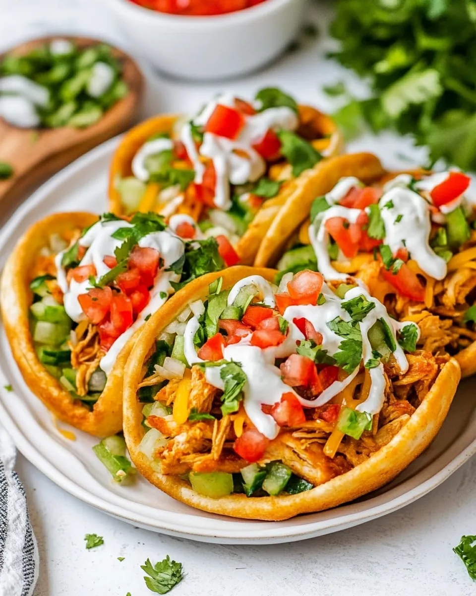 Homemade Chicken Chalupas