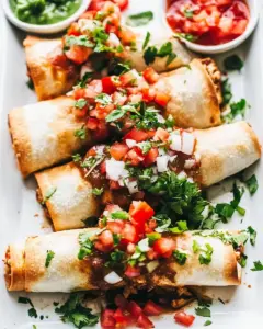 Homemade Chicken Chimichangas