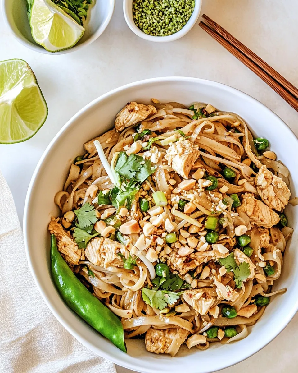 Homemade Chicken Pad Thai