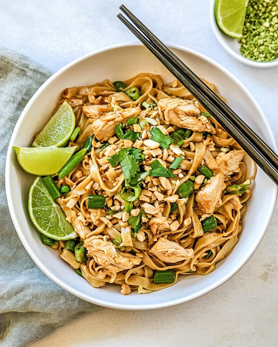 Homemade Chicken Pad Thai