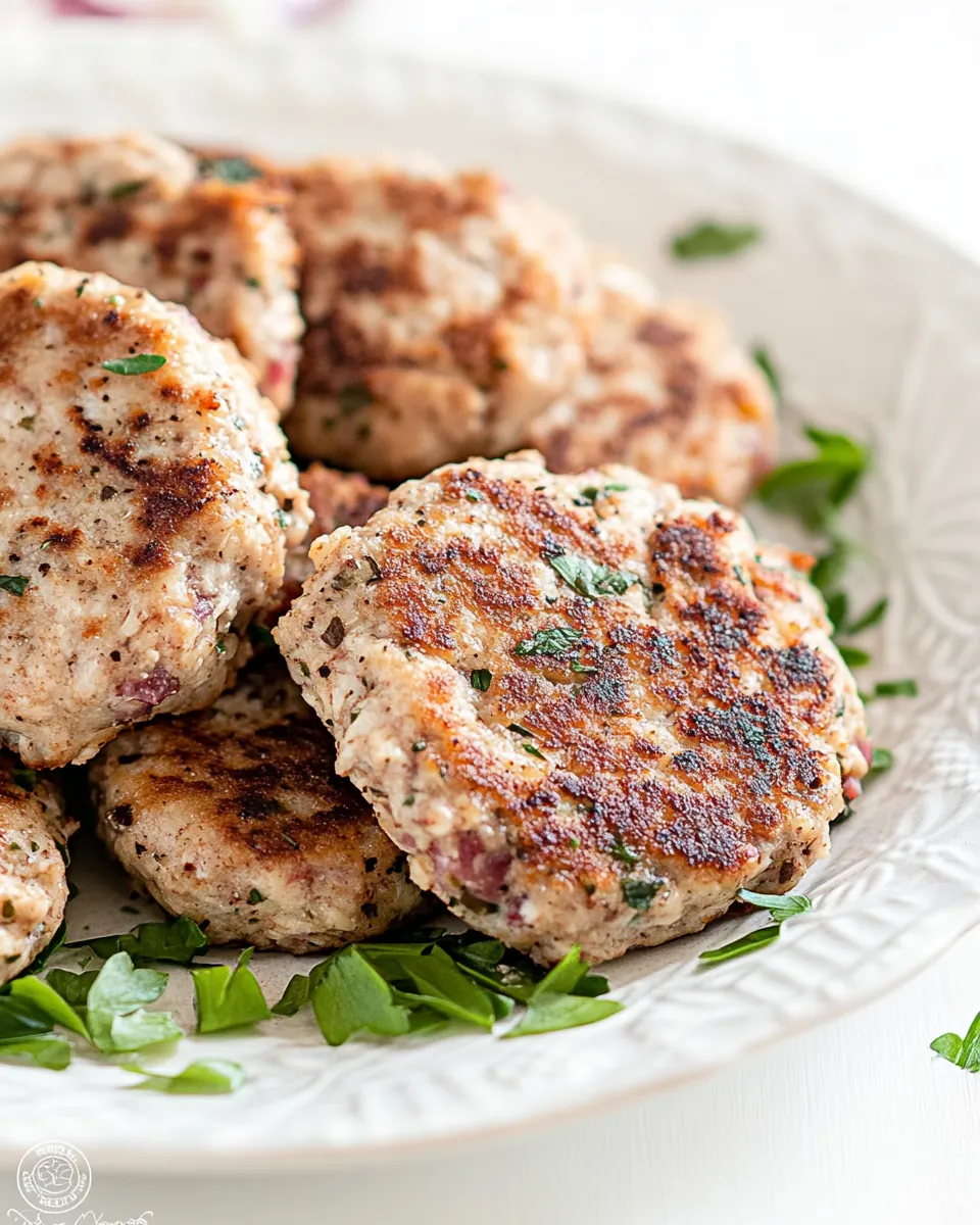 Homemade Chicken Sausage Patties