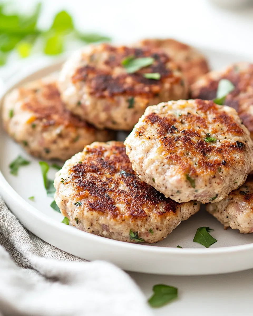 Homemade Chicken Sausage Patties