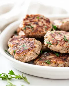 Homemade Chicken Sausage Patties