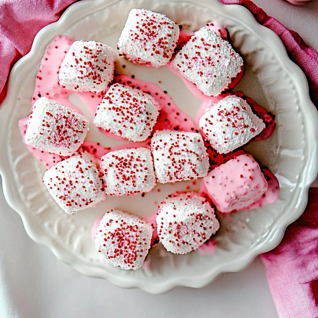 Homemade Strawberry Marshmallows