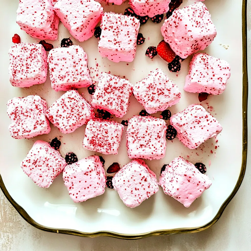 Homemade Strawberry Marshmallows