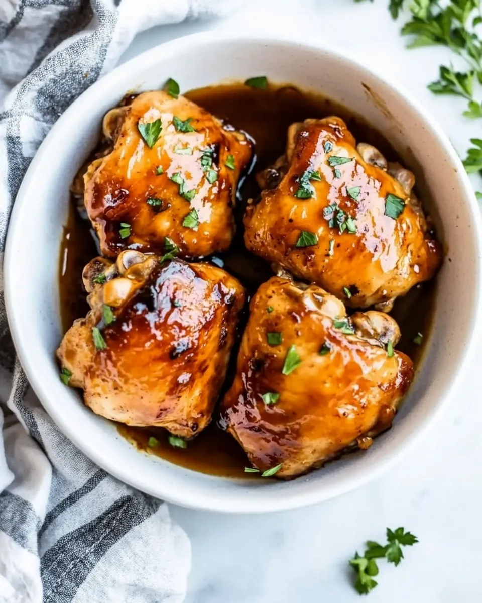 Honey Balsamic Chicken Thighs