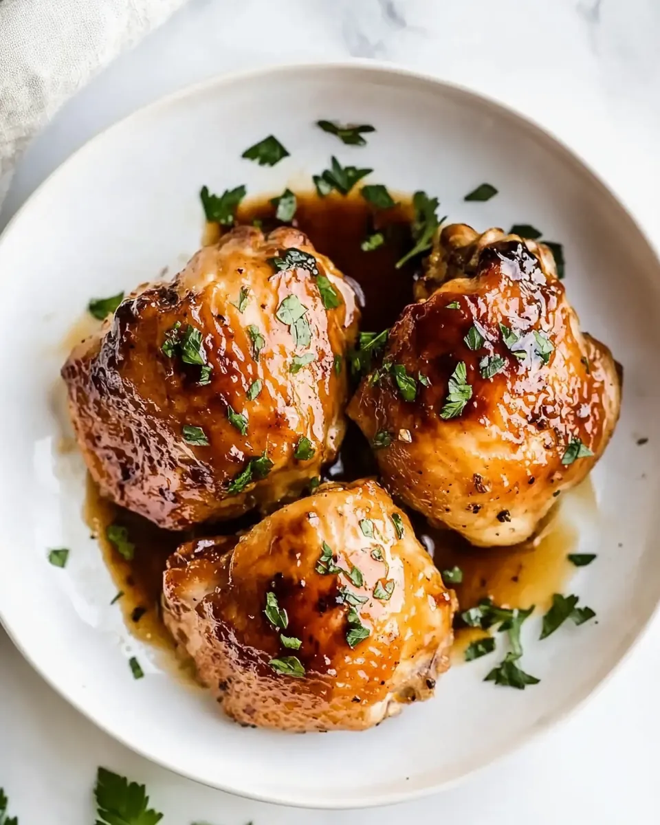 Honey Balsamic Chicken Thighs