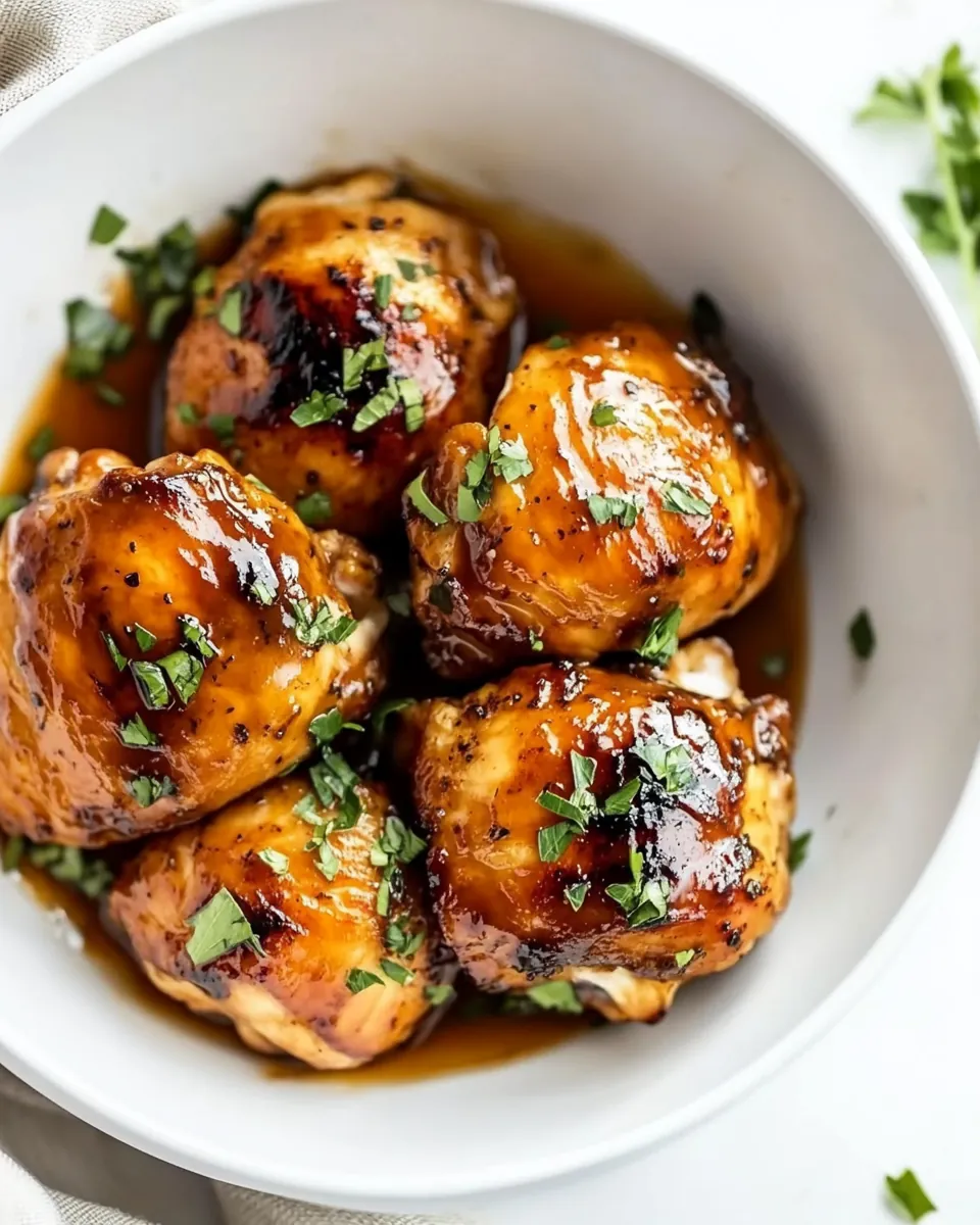 Honey Balsamic Chicken Thighs