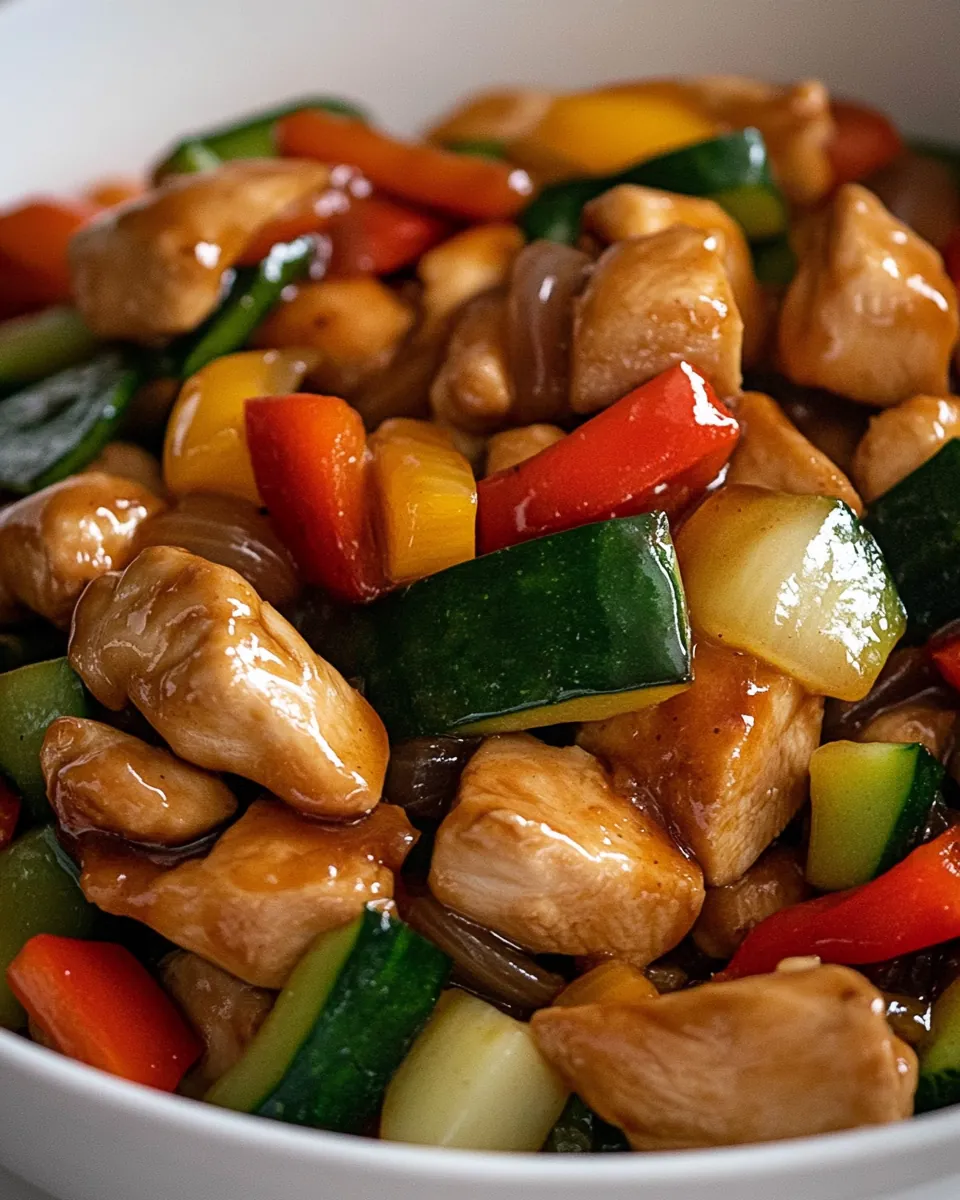 Honey Garlic Chicken Stir Fry