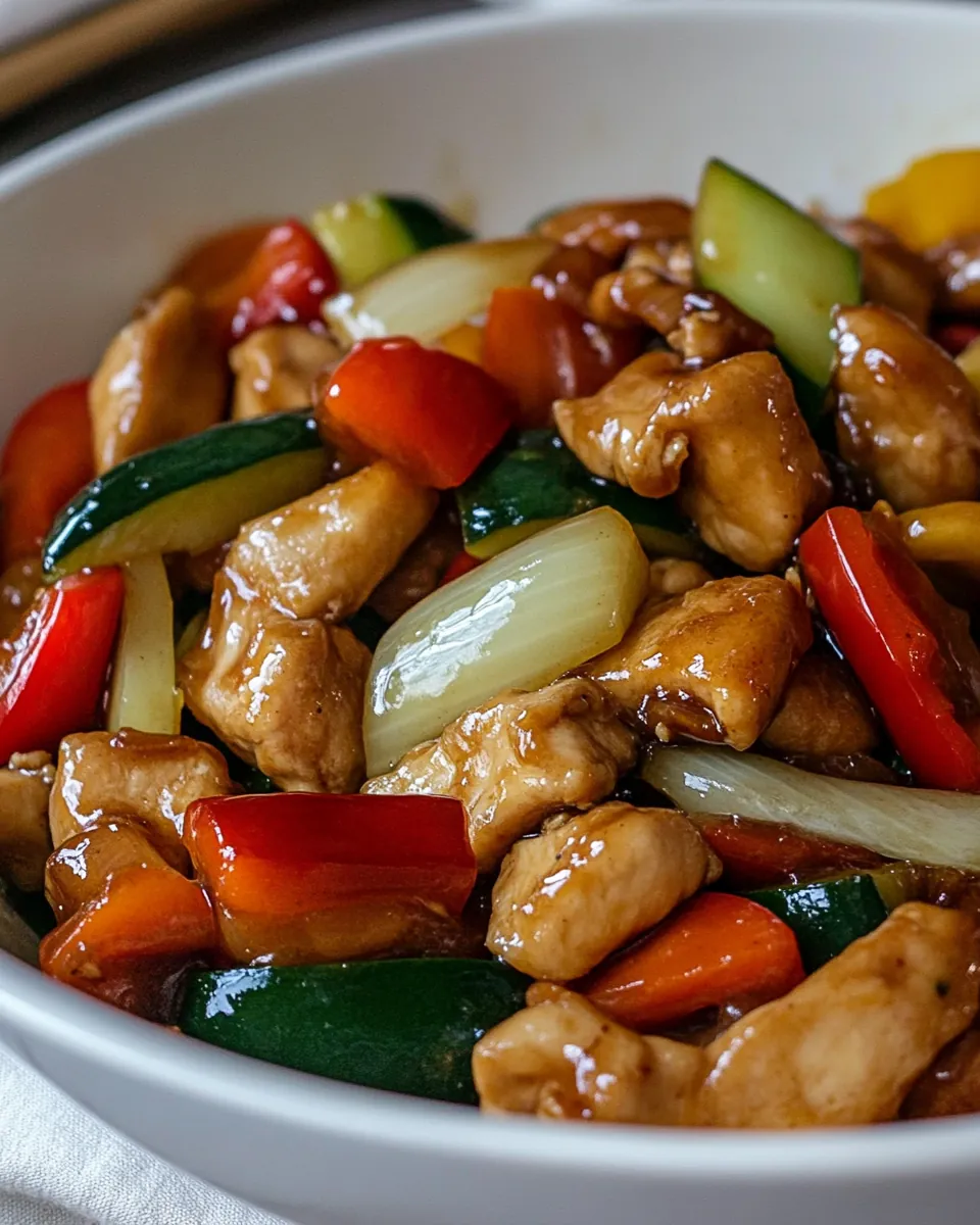Honey Garlic Chicken Stir Fry