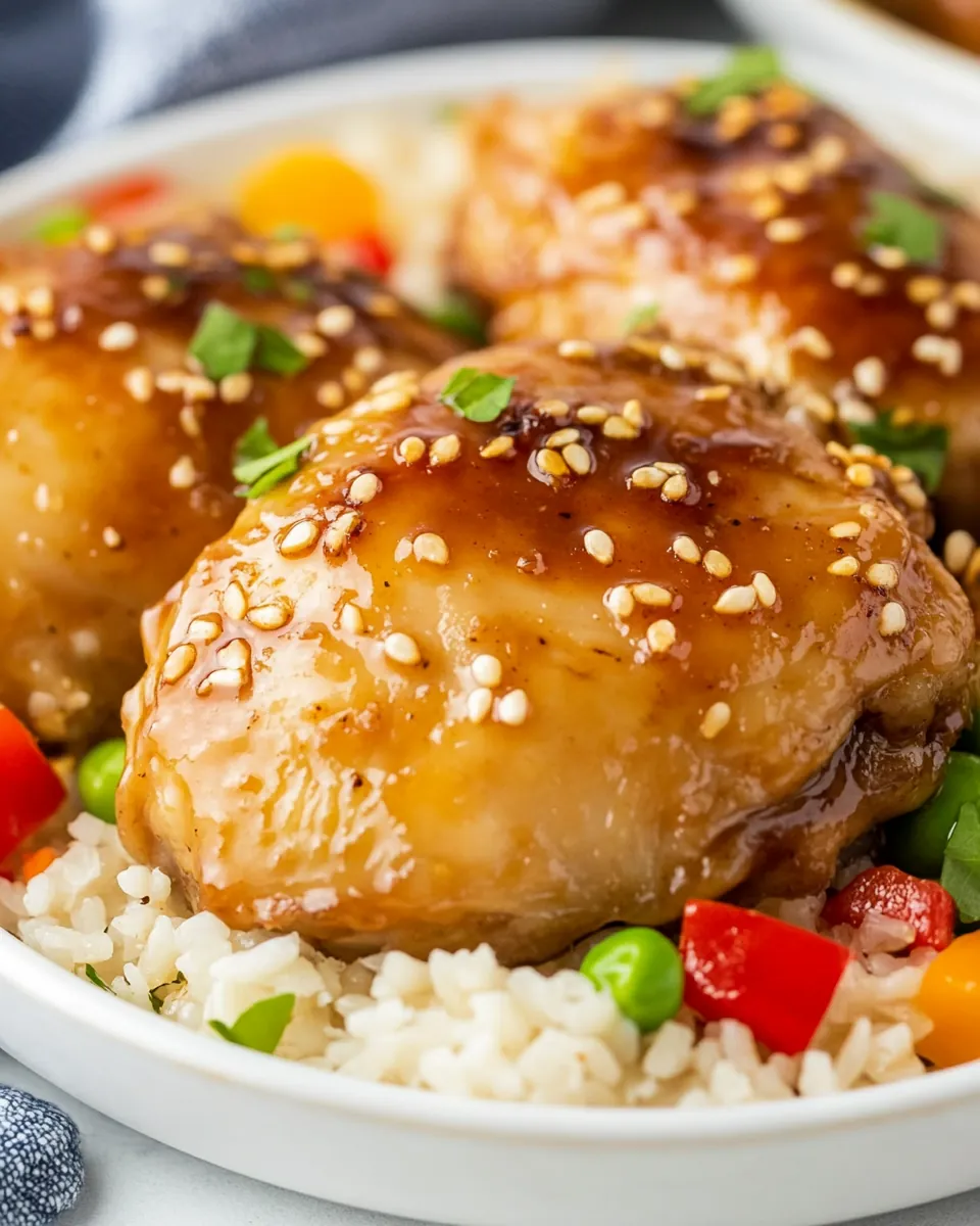 Honey Garlic Chicken Thigh Sheet Pan Recipe
