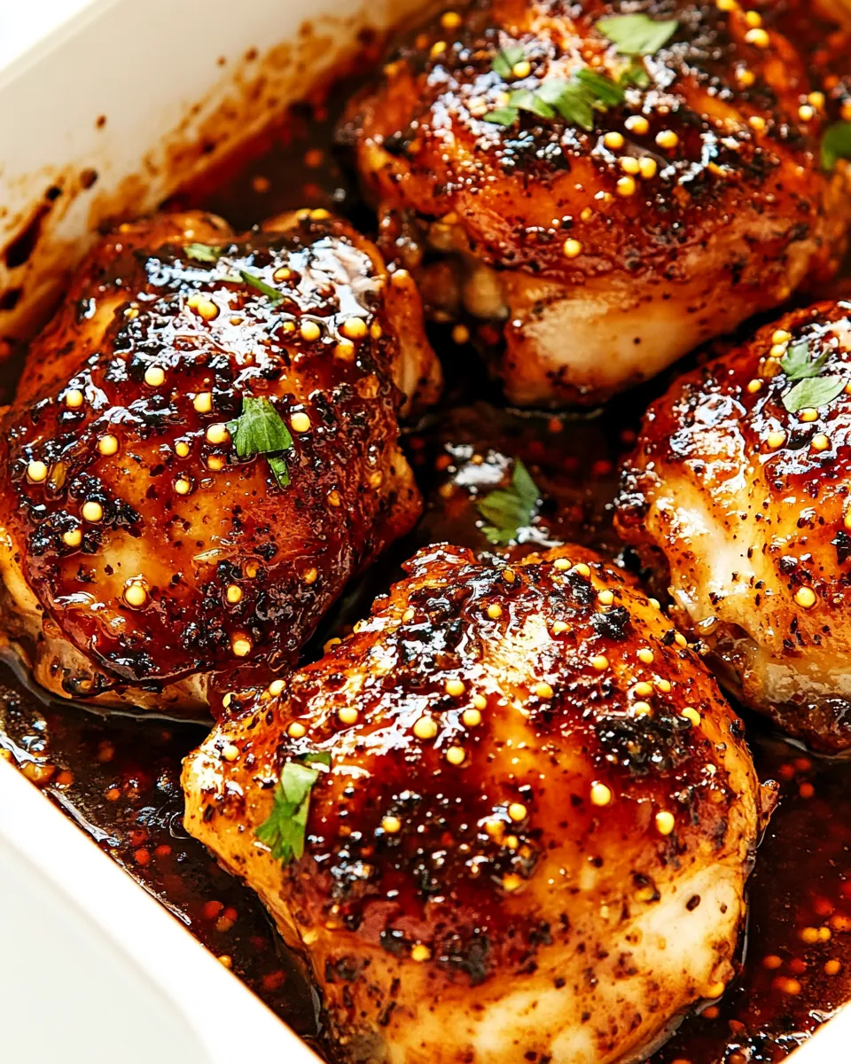 Honey Garlic Chicken Thighs