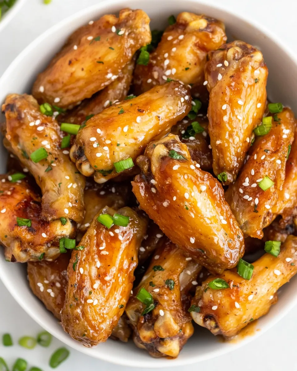 Honey Garlic Chicken Wings