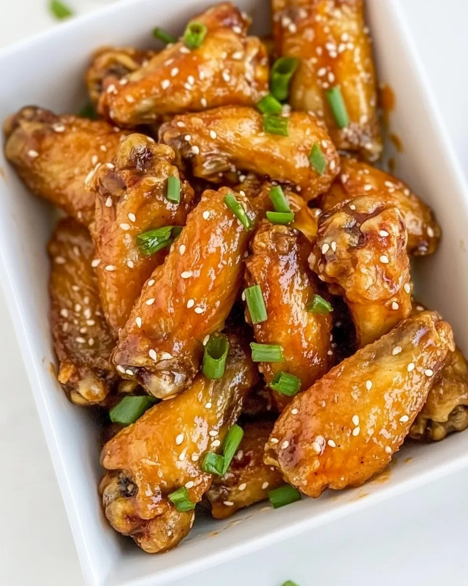 Honey Garlic Chicken Wings