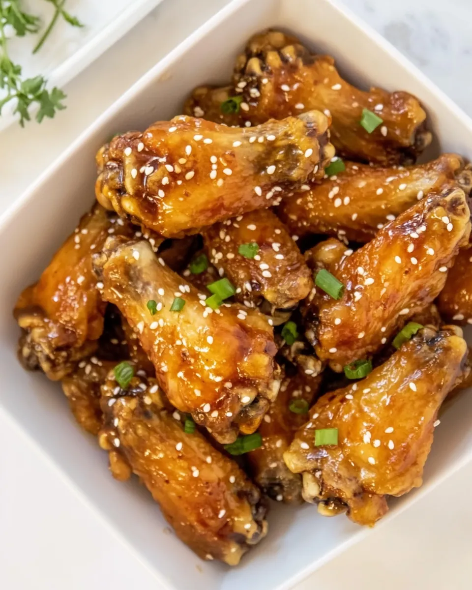 Honey Garlic Chicken Wings