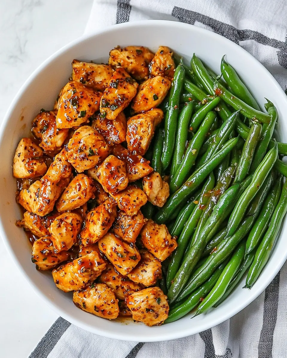 Honey Garlic Chicken Green Beans