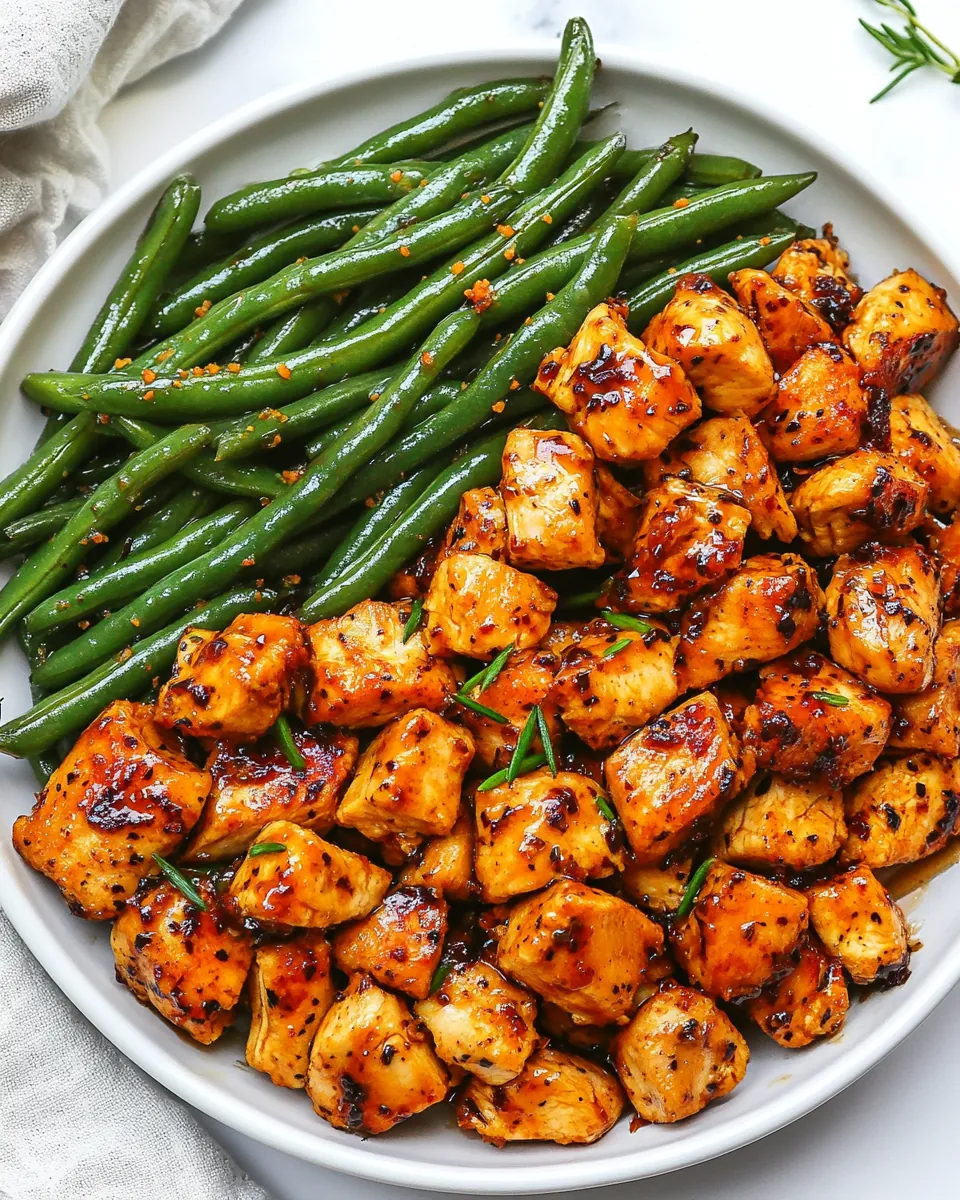 Honey Garlic Chicken Green Beans