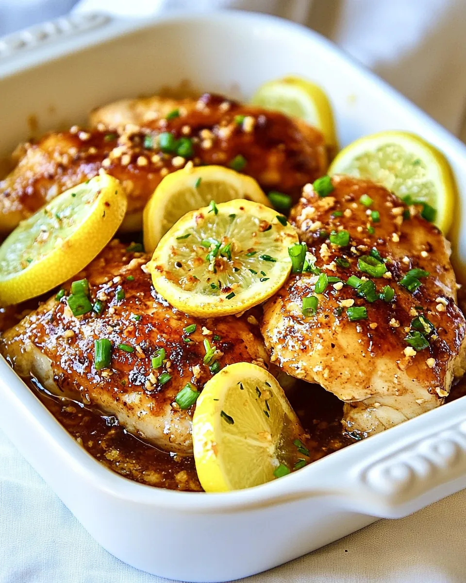 Honey Garlic Lemon Chicken